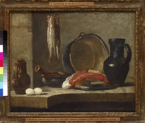 Nature morte aux ustensiles de cuisine, XVIIIe siècle
